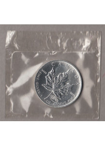 1999-2000 - 5 Dollari d'argento Canada 1 OZ Maple Leaf fuochi artificio